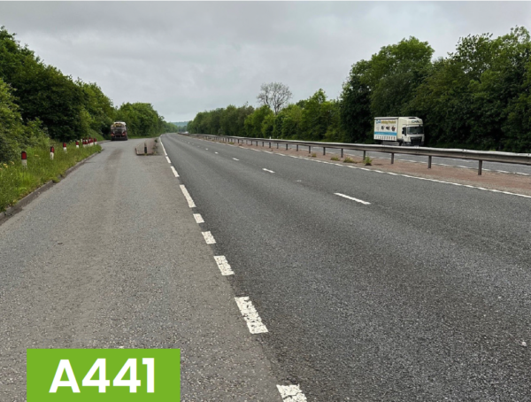 The A441 after surface dressing